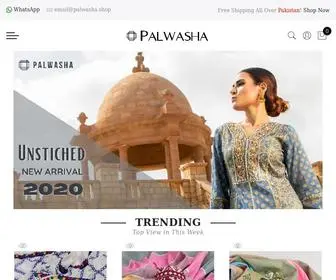 Palwasha.shop(Buy Online Unstitched Embroidered Pakistani Designers Suits For Women) Screenshot