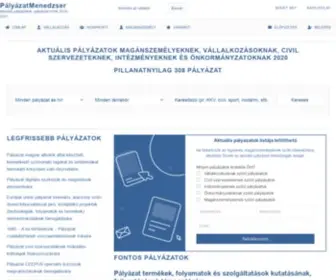 Palyazatmenedzser.hu(Pályázatok 2022) Screenshot