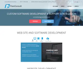 Pamconsult.by(Software Development Maintenance Web Design) Screenshot