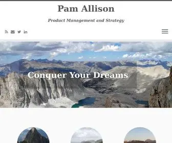 Pamallison.com(Product Management and Strategy) Screenshot