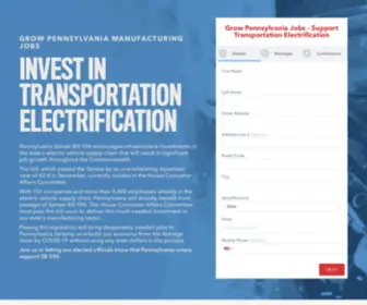 Pamanufacturingjobs.org(Invest in Transportation Electrification) Screenshot