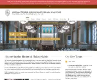 Pamasonictemple.org(The Philadelphia Masonic Temple) Screenshot