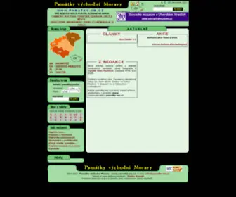 Pamatky-JVM.cz(Regionální turistický a památkový informační portál Zlínského kraje) Screenshot