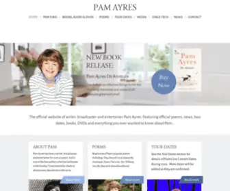 Pamayres.com(Pam Ayres Official Website) Screenshot