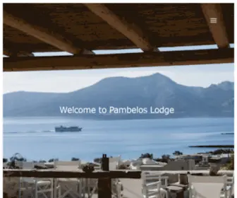 Pambeloslodge.gr(Pambelos Lodge Koufonisia) Screenshot