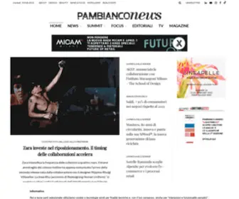 Pambianconews.com(Pambianconews notizie e aggiornamenti moda) Screenshot