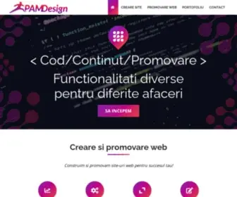 Pamdesign.ro(Creare site) Screenshot