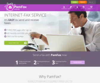 Pamela.biz(Send and receive faxes easily with the PamFax fax software solution) Screenshot