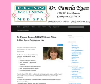 Pamelaegan.com(EGAN Wellness Clinic and Med Spa) Screenshot