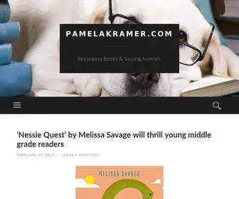 Pamelakramer.com(Reviewing Books & Saving Animals) Screenshot