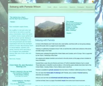 Pamelasatsang.com(Satsang with Pamela Wilson) Screenshot