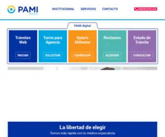 Pami.org.ar(Instituto Nacional de Servicios Sociales para Jubilados y Pensionados) Screenshot