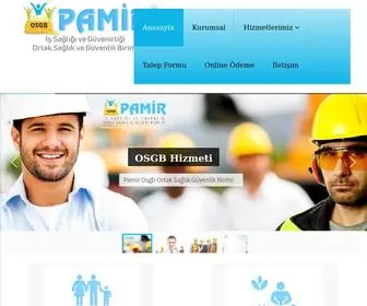 Pamirosgb.com(Pamir Osgb Ortak Sağlık Güvenlik Birimi) Screenshot