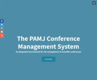 Pamj-Scientific-Conferences.org(PAMJ Conference Management System) Screenshot