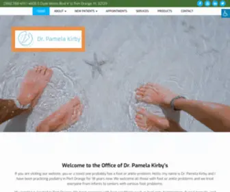 Pamkirby.com(Podiatrist in Port Orange) Screenshot