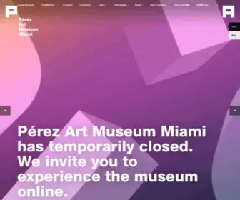 Pamm.org(Pérez Art Museum Miami (PAMM)) Screenshot
