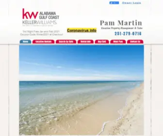 Pammartinbeachvacations.com(Vacation Property Management & Sales) Screenshot