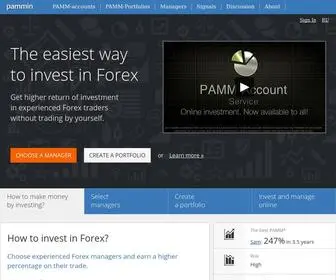 Pammin.com(Invest in trust and asset management on Forex) Screenshot