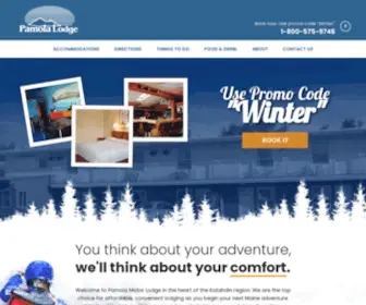 Pamolalodge.com(Maine) Screenshot