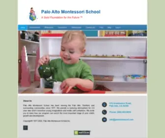 Pamontessori.com(Palo Alto Montessori School) Screenshot