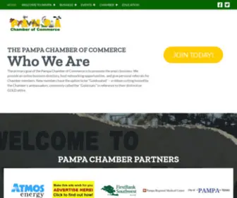 Pampachamber.com(Greater Area Pampa Chamber of Commerce) Screenshot