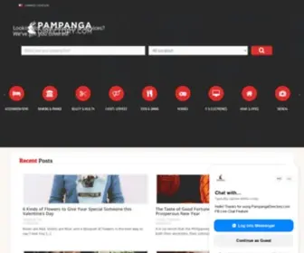 Pampangadirectory.com(Pampanga's Online Business Directory) Screenshot