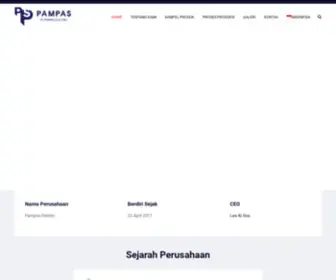 Pampaselectric.co.id(Pampas Electric) Screenshot