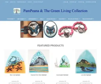 Pampeana.net(Pampeana Glass Art and Green Living Tree Collections) Screenshot