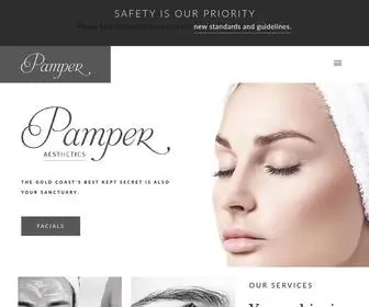 Pamperaesthetics.com(Pamper Aesthetics & Make) Screenshot