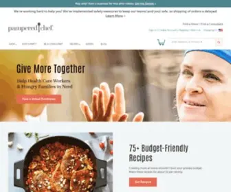 Pamperedchef.com(Pampered Chef Official Site) Screenshot