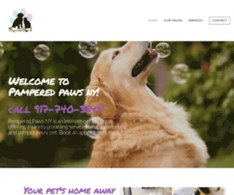 Pamperedpawsny.com(Pamperedpawsny) Screenshot