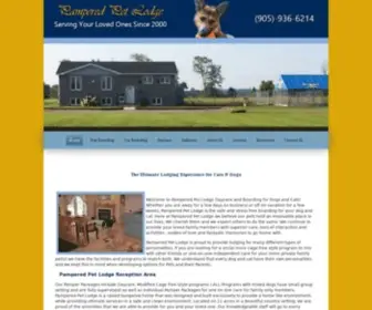 Pamperedpetlodge.com(A full service cat and dog boarding facility) Screenshot