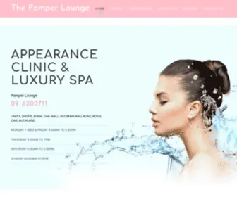 Pamperlounge.co.nz(The Pamper Lounge Beauty Salon) Screenshot