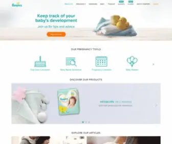 Pampers.co.za(Being a parent) Screenshot