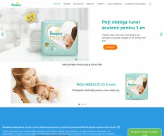 Pampers.ro(Scutece, Îngrijirea Bebelușului și Informații pentru Părinți) Screenshot