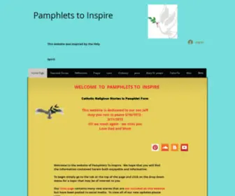 Pamphletstoinspire.com(Religious Stories Catholicism Church) Screenshot