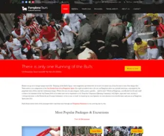 Pamplona-Tours.com(Running of the Bulls 2022) Screenshot