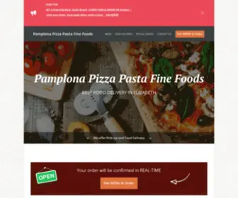 Pamplonapizza.com(Order Online for Takeaway / Delivery. Here at Pamplona Pizza Pasta Fine Foods) Screenshot