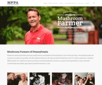 Pamushrooms.com(Mushroom Farmers Of Pennsylvania) Screenshot