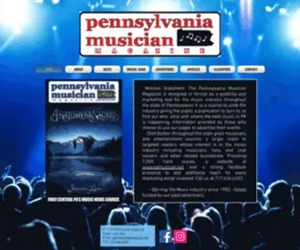 Pamusician.net(The PA Musician Magazine) Screenshot