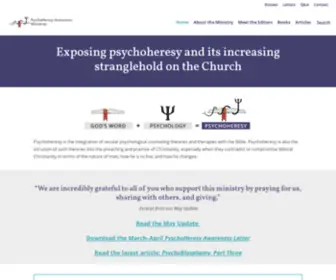 Pamweb.org(PsychoHeresy Awareness Ministries) Screenshot