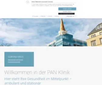 Pan-Klinik.de(Hier steht Ihre Gesundheit konsequent im Fokus) Screenshot