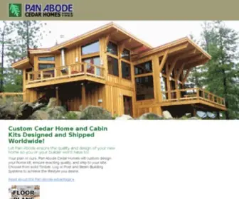 Panabodehomes.com(Pan Abode Cedar Homes) Screenshot