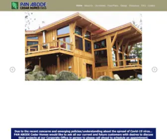 Panabodeworldwide.com(Pan Abode Cedar Homes) Screenshot