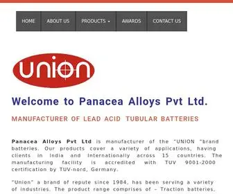 Panaceaalloys.com(Panacea Alloys) Screenshot