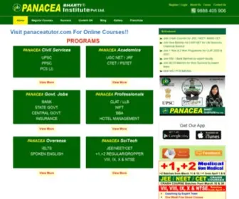 Panaceabharti.com(PANACEA Bharti Institute Pvt Ltd) Screenshot