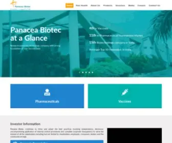 Panaceabiotec.com(Panacea Biotec) Screenshot