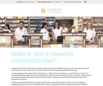 Panaceaonlinepatika.hu(Panacea Online Patika) Screenshot