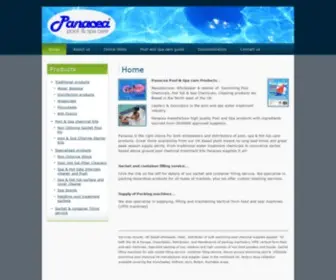 Panaceaprojects.co.uk(Swimming Pool chemical manufacturer) Screenshot