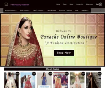 Panacheonlineboutique.com(A FASHION DESTINATION) Screenshot